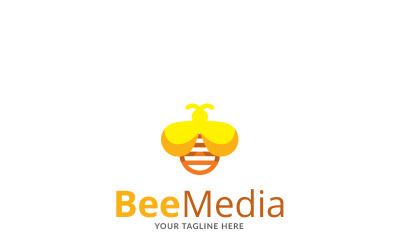 Modelo de logotipo da marca Bee