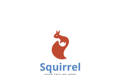 Modelo de logotipo de arte de esquilo