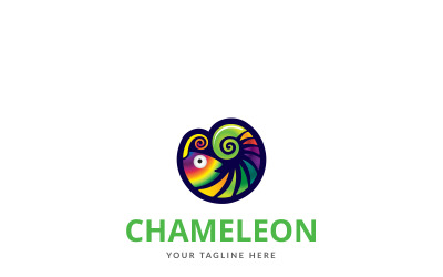 Szablon Logo kolor kameleona