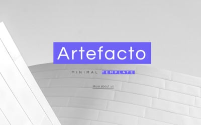 Artefacto - Szablon strony docelowej Business Elementor WordPres