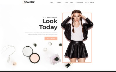 Beautix - Beauty Elementor WordPress målsidesmall