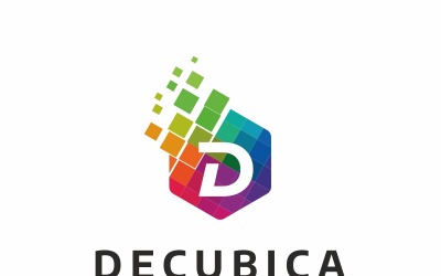 Decubica D Letter Logo Template