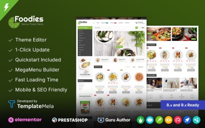 Foodies - Restaurantwinkel PrestaShop-thema