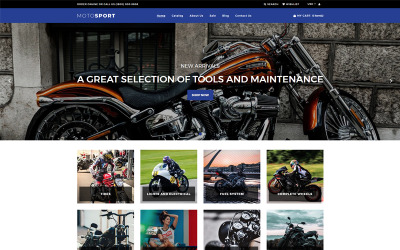Motosport reagující na téma Shopify
