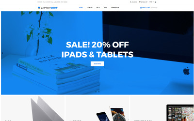 Responsivt Laptopshop Shopify-tema #73466