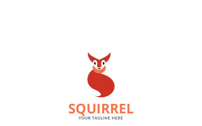 Squirrel Art Design Logo Template