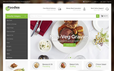 Foodies - Restaurant Store PrestaShop Theme