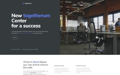 Togetherum - Coworking Centre WordPress Elementor Theme