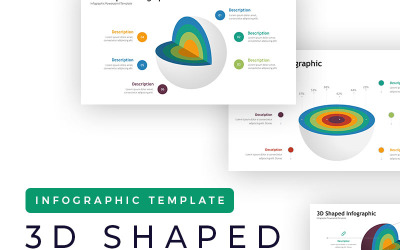 3D Infographic Presentation PowerPoint template