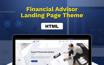 Landing Page-Vorlage für Finanzberater