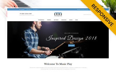 Musean – Obchod s hudbou OpenCart Responsive Template