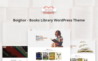 Responsywny motyw WooCommerce Boighor - Books Library #73590