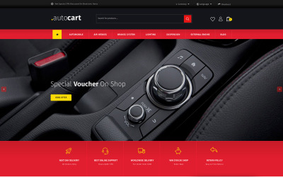 Responzivní OpenCart šablona "AutoCart - Spare Parts Store" #73560