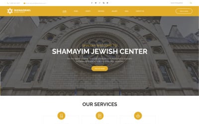Šablona WordPressu Shema Israel - Jewish Cultural and Religious Center
