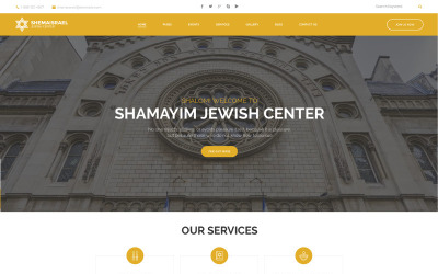 Shema Israel - Motyw WordPress z Centrum Kultury i Religii Żydowskiej