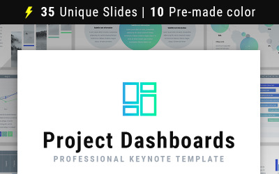 Tableaux de bord de projet - Modèle Keynote