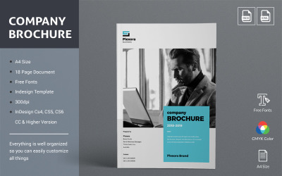 Brochure aziendale / Catalogo / Opuscolo - Modello di identità aziendale