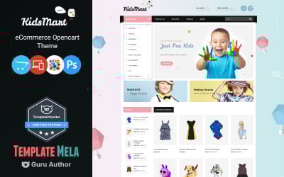 KidsMart - 儿童时装和玩具商店 OpenCart 模板