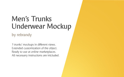 Men&#039;s Trunks Underwear product mockup