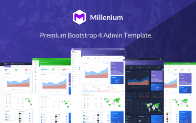 Millenium - Szablon panelu administracyjnego Bootstrap 4