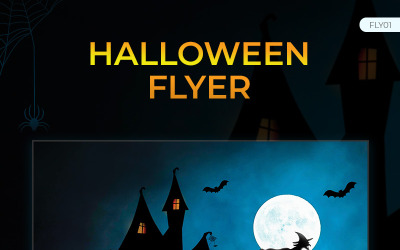 Volantino festa di Halloween - modello di identità aziendale