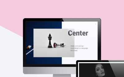 Modelo de PowerPoint de apresentação mínima criativa