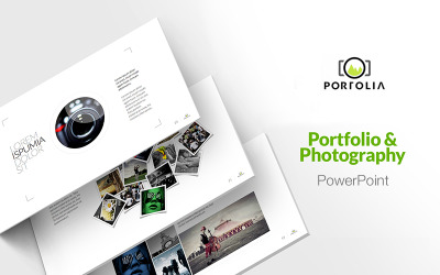 Portfolio - Photography & Product Showcase PowerPoint Template PowerPoint sablon 73625