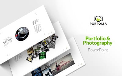 Portfölj - PowerPoint-mall för fotografi och produktpresentation
