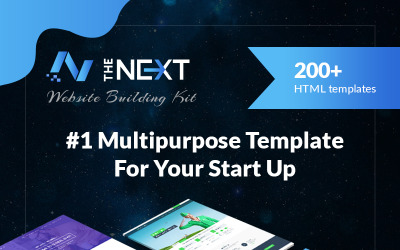 Responsywny szablon strony www The Next - Creative Multipurpose HTML5 Website Template #73620