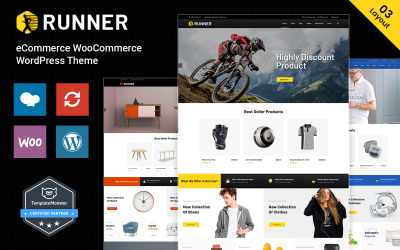 Runner - Sport och mångsidigt WooCommerce-tema