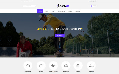 SportyGo - Sports Store WooCommerce Teması