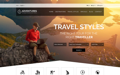 Adventures - Adventures and Tour Creative PSD-mall