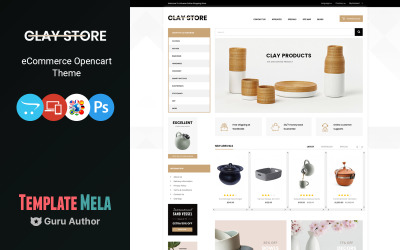 Clay - Home Deco Store OpenCart Template