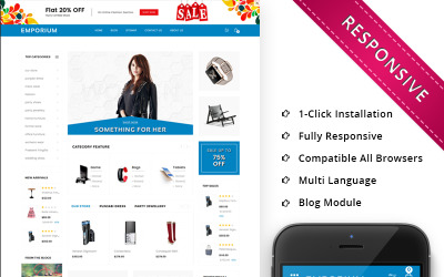 Emporium - адаптивний шаблон OpenCart Mega Store