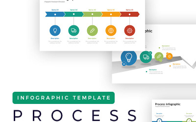 Folyamatbemutató - Infographic PowerPoint sablon