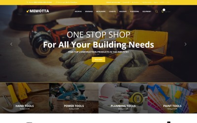 Memotta - OpenCart шаблон магазина строительных материалов