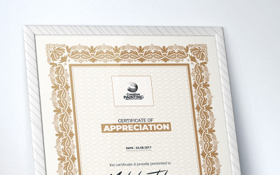 Michale Johnson | Modelo de certificado de design multiuso