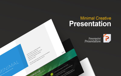 Мінімальна творча презентація шаблон PowerPoint