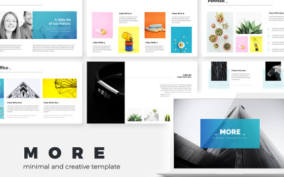 Modèle PowerPoint créatif simple et minimal