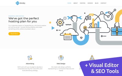 NoLimitz - Hosting Moto CMS 3 Template