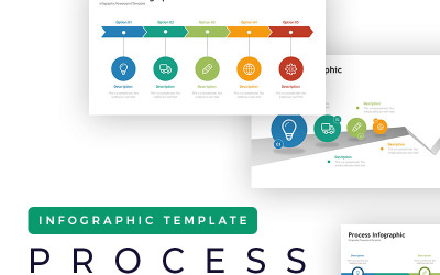 Procespresentatie - Infographic PowerPoint-sjabloon