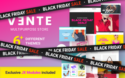 Tema PrestaShop Responsive #73782 "Vente - Tema PrestaShop per un negozio di moda"