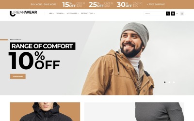 UrbanWear - тема Magento для одежды