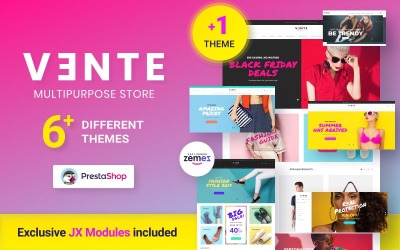 Vente - Tema Vestuário Multistore Design PrestaShop