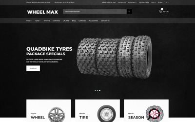 Wheel Max - Шаблон OpenCart для магазина колес и шин