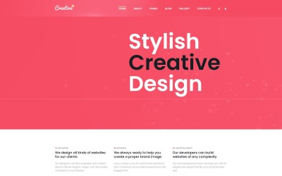 Creative - Шаблон Joomla для Студии веб-дизайна