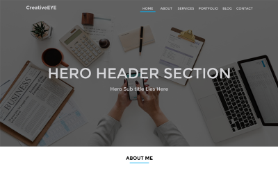CreativeEYE - Bootstrap 4 Grid Based  For Personal Portfolio PSD Template