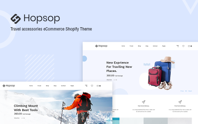 Hopsop - Shopify-thema voor reisaccessoires