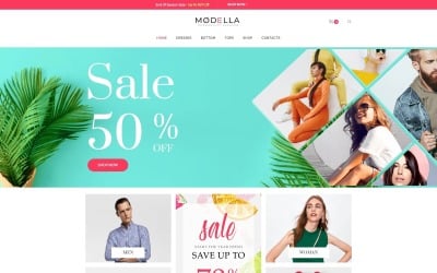 Modella - Fashion Store Elementor Motyw WooCommerce