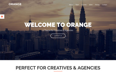 Naranja - Tema WordPress Bootstrap de una página
